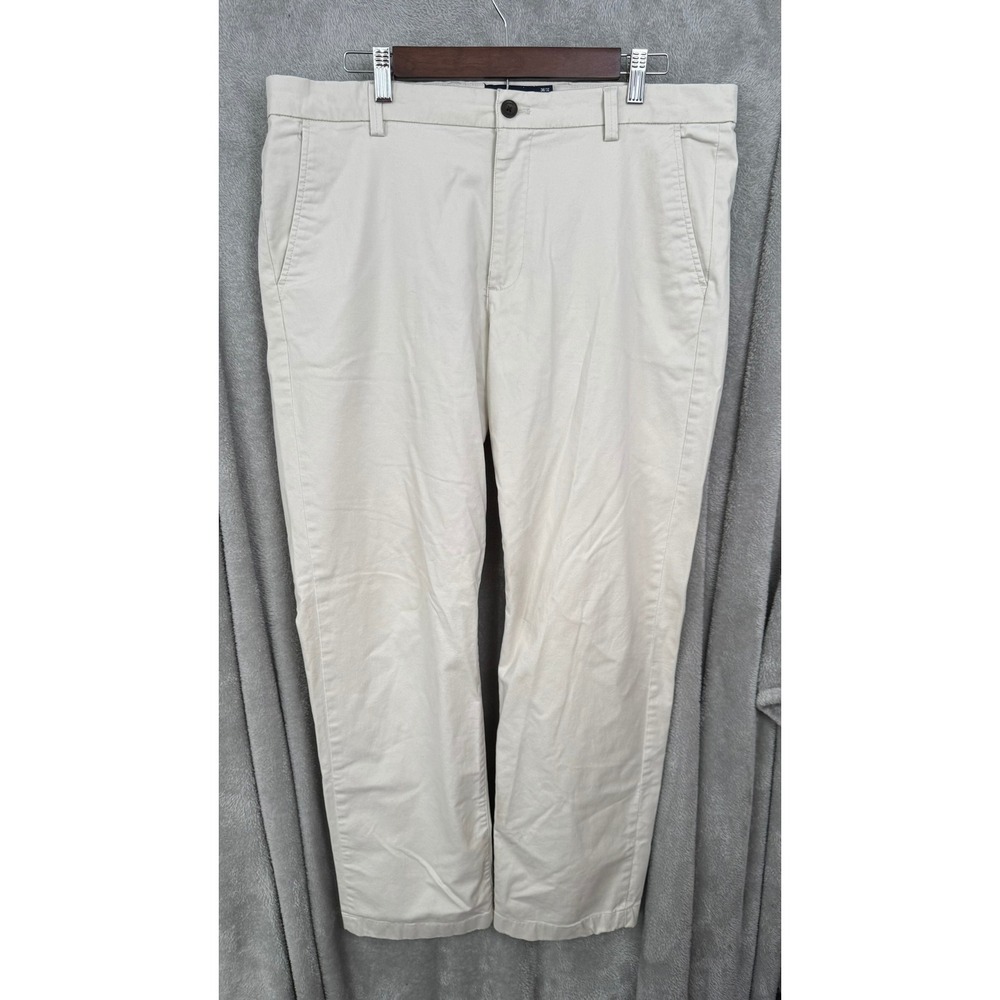 Chaps Men's Straight Fit Khaki Pants Size 36/32 Casual Cotton Blend